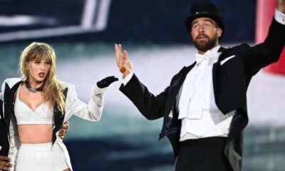 Travis Kelce prepares for his wedding video with Taylor Swift and shows fans his "practice skills" behind the camera