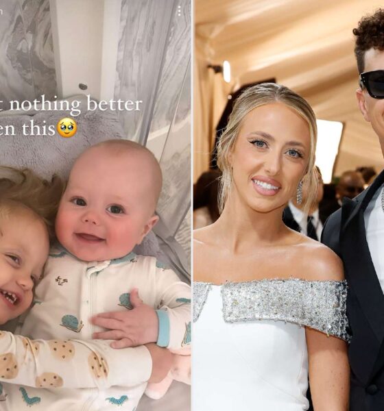 'Thowback' Brittany Mahomes shares Sweet Bedtime Cuddle Between Son Bronze and Daughter Sterling