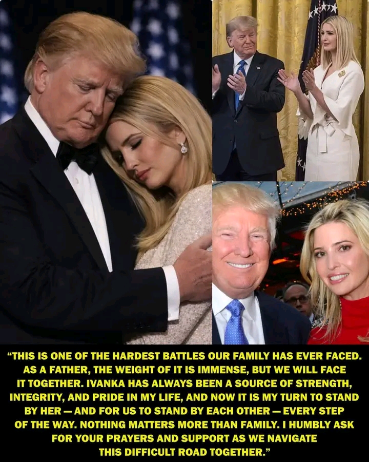 ❤️ What a poignant moment: The nation was stunned as Donald Trump and his daughter, Ivanka Trump, made a heartfelt announcement that left observers emotional and the public deeply moved… Under the soft lighting of the press room, Donald’s voice — so often firm and commanding — wavered as he struggled to hold back emotion. Ivanka stood closely beside him, her presence steady and unwavering, a rare and intimate reflection of their deep father-daughter bond. Everyone present fell silent — microphones lowered, eyes glistening — realizing that this moment wasn’t about politics, power, or public image anymore… it was about a father, a daughter, and a personal hardship that words alone could not fully convey. Full story in comments 👇