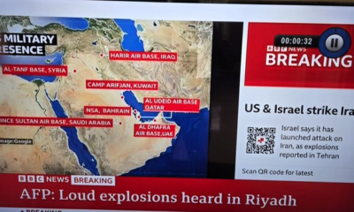🚨🇮🇷 Reports of further explosions are coming out of Kuwait and Abu Dhabi as Iran continues its retaliatory strikes on U.S targets in the region, see videos of affected regions here…