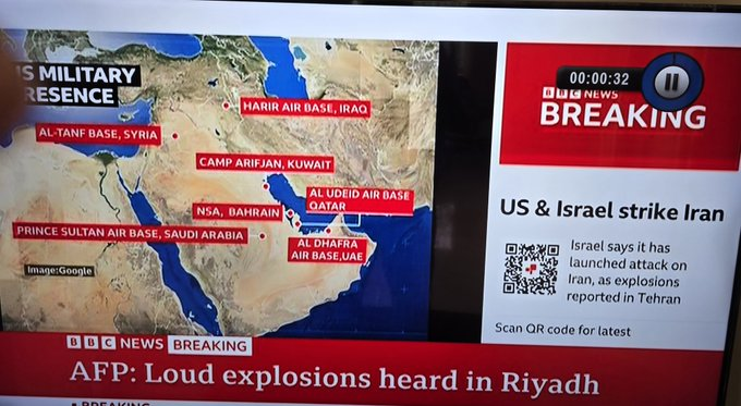 🚨🇮🇷 Reports of further explosions are coming out of Kuwait and Abu Dhabi as Iran continues its retaliatory strikes on U.S targets in the region, see videos of affected regions here…