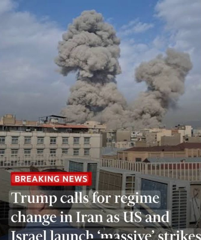 BREAKING NEWS — **Donald Trump calls for regime change in Iran as the United States and Israel unleash massive, coordinated strikes, triggering global alarm, Middle East airspace shutdowns, and fears of a wider regional war with worldwide economic consequences...See more
