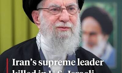 Breaking:Iran's Supreme Leader killed in joint US Israeli strikes, Trump says...